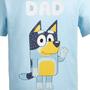 Imagem de Camiseta Bluey Bandit Dad Blue GG para homens