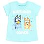 Imagem de Camiseta Bluey Bingo Birthday Toddler Boy Girl Blue 4T