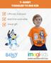 Imagem de Camiseta Bluey Bingo Halloween Toddler Boy Girl Orange 4T