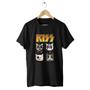 Imagem de Camiseta Blusa Básica Kiss Gatinhos Rock Banda Gene Simmons