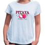 Imagem de Camiseta blusa feminina babylook manga curta Pitaya Exclusivo