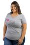 Imagem de Camiseta Blusa Feminina Plus Size 