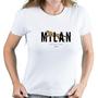 Imagem de Camiseta blusa Milan feminina babylook manga curta Moda Exclusiva