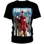 Imagem de Camiseta blusa preta infantil fortnite menino