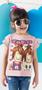 Imagem de Camiseta blusa rosa infantil menina roblox minegirl