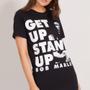 Imagem de Camiseta Bob Marley - Get Up Stand Up - Preta