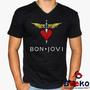 Imagem de Camiseta Bon Jovi 100% Algodão Rock Geeko