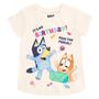 Imagem de Camiseta Branca Bluey e Bingo para Bebês - Tamanho 4T