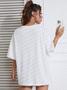 Imagem de Camiseta Branca Feminina Oversize Com Estampa Brooklyn 1898 com Qualidade