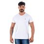 Imagem de Camiseta Branca Masculina Básica em Algodão