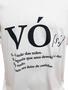 Imagem de Camiseta Branca Personalizada Definição Dicionário Avó, Vó