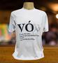 Imagem de Camiseta Branca Personalizada Definição Dicionário Avó, Vó
