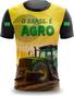 Imagem de Camiseta Brasil é Agro Fazenda Roça Trator