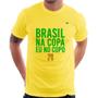 Imagem de Camiseta Brasil na Copa eu no copo - Foca na Moda