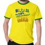 Imagem de Camiseta brasil na copa sentindo gostinho de hexa futebol