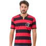 Imagem de Camiseta Braziline Flamengo Tri CRF Masculino - Vermelho e Preto