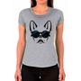 Imagem de Camiseta Buldog Francês Cachorro Pet Dog Cinza Feminina13