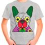 Imagem de Camiseta Buldogue Francês Pet Dog Cachorro Cinza Infantil03