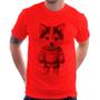 Imagem de Camiseta Cachorro Husky Siberiano Natalino - Foca na Moda