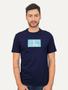 Imagem de Camiseta Calvin Klein Jeans Masculina Issue Logo Light Block Azul Marinho