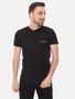 Imagem de Camiseta Calvin Klein Swimwear V-Neck Slim Fit Logo Preta