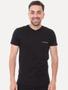 Imagem de Camiseta Calvin Klein Swimwear V-Neck Slim Fit Logo Preta