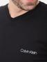 Imagem de Camiseta Calvin Klein Swimwear V-Neck Slim Fit Logo Preta