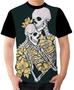 Imagem de Camiseta Camisa Ads caveira casal morte ossos 1