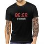 Imagem de Camiseta Camisa Adulto Preto Beer O Clock Hora De Cerveja Ceva