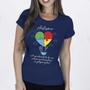 Imagem de Camiseta Camisa Blusa Autismo Abril Azul Feminina Masculina Transtorno do Espectro Autista TEA 01