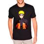 Imagem de Camiseta Camisa Desenho Naruto Anime Masculina Preta 02