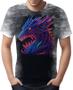 Imagem de Camiseta Camisa Dragão Neon Monstro Fogo Rei Mitologia 1