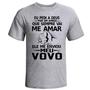 Imagem de Camiseta camisa masculina pedi Deus amigo vovô dia dos pais avô