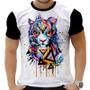 Imagem de Camiseta Camisa Personalizada Animais Leão Popart 1_x000D_