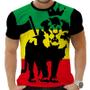 Imagem de Camiseta Camisa Personalizada Animais Leão Reggae 3_x000D_