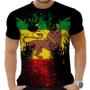 Imagem de Camiseta Camisa Personalizada Animais Leão Reggae 4_x000D_