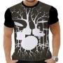 Imagem de Camiseta Camisa Personalizada Caveira Rock Bateria Metal 4_x000D_