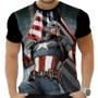 Imagem de Camiseta Camisa Personalizada Herois Capitão América 14_x000D_