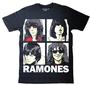 Imagem de Camiseta Camisa Ramones Skull Banda Rock Masculina Preta