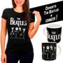 Imagem de Camiseta camisa The Beatles rock clássico desenho animado exclusiva + Caneca