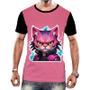 Imagem de Camiseta Camisa Tshirt Animais Cyberpunk Gatos Felinos HD 1