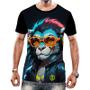 Imagem de Camiseta Camisa Tshirt Animais Cyberpunk Leão Rei da Selva 4