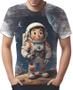 Imagem de Camiseta Camisa Tshirt Estampa Astronauta Lua Galaxia HD 3