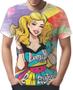 Imagem de Camiseta Camisa Tshirt Estampa Mu.lher Loira Pop Art Moda 1