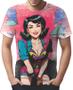 Imagem de Camiseta Camisa Tshirt Pin Up Mu.lher Morena Pop Art Moda 10