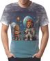 Imagem de Camiseta Camisa Tshirt Savana Leão Astronauta Lua Marte 2