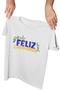 Imagem de Camiseta Carnaval Bloco Fantasia Feliz Carnaval Branca