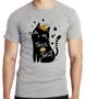 Imagem de Camiseta Cat trick treat  Blusa criança infantil juvenil adulto camisa tamanhos