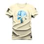 Imagem de Camiseta Caveira De Gelo Plus Size Forma Grande Confortável Estampada