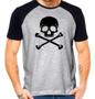 Imagem de Camiseta caveira skull camisa perigo radical swag skate